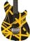 EVH Wolfgang Special Striped Guitar with Bag Black and Yellow Body View